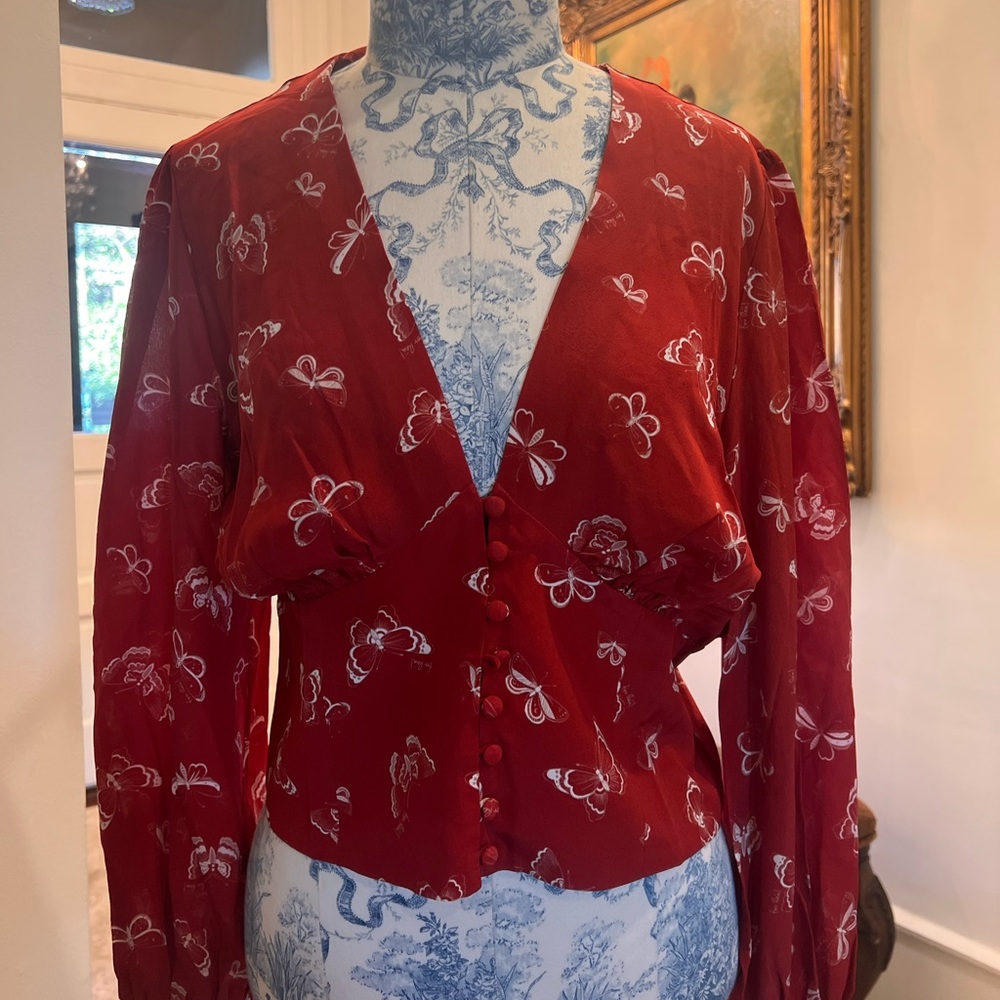 Réalisation Par red butterfly blouse